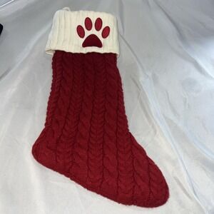 21" Premium St. Nicholas Square Knit Monogram Christmas Stocking Letter MSRP $25